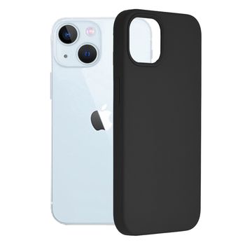 Husa premium techsuit - soft edge silicone - iphone 13 - black