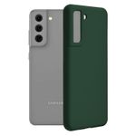 Husa premium Techsuit - Soft Edge Silicone - Samsung Galaxy S21 FE - Dark Green fotografia produsului