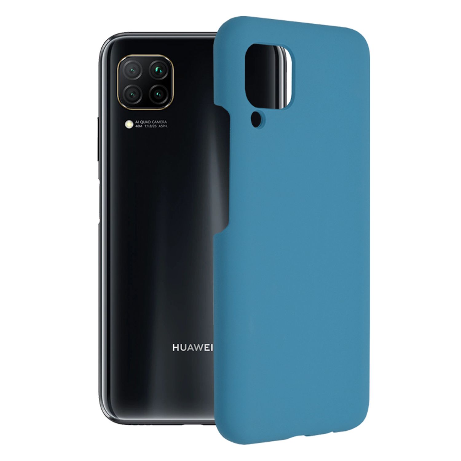 Husa premium Techsuit - Soft Edge Silicone - Huawei P40 Lite - Denim Blue fotografia produsului