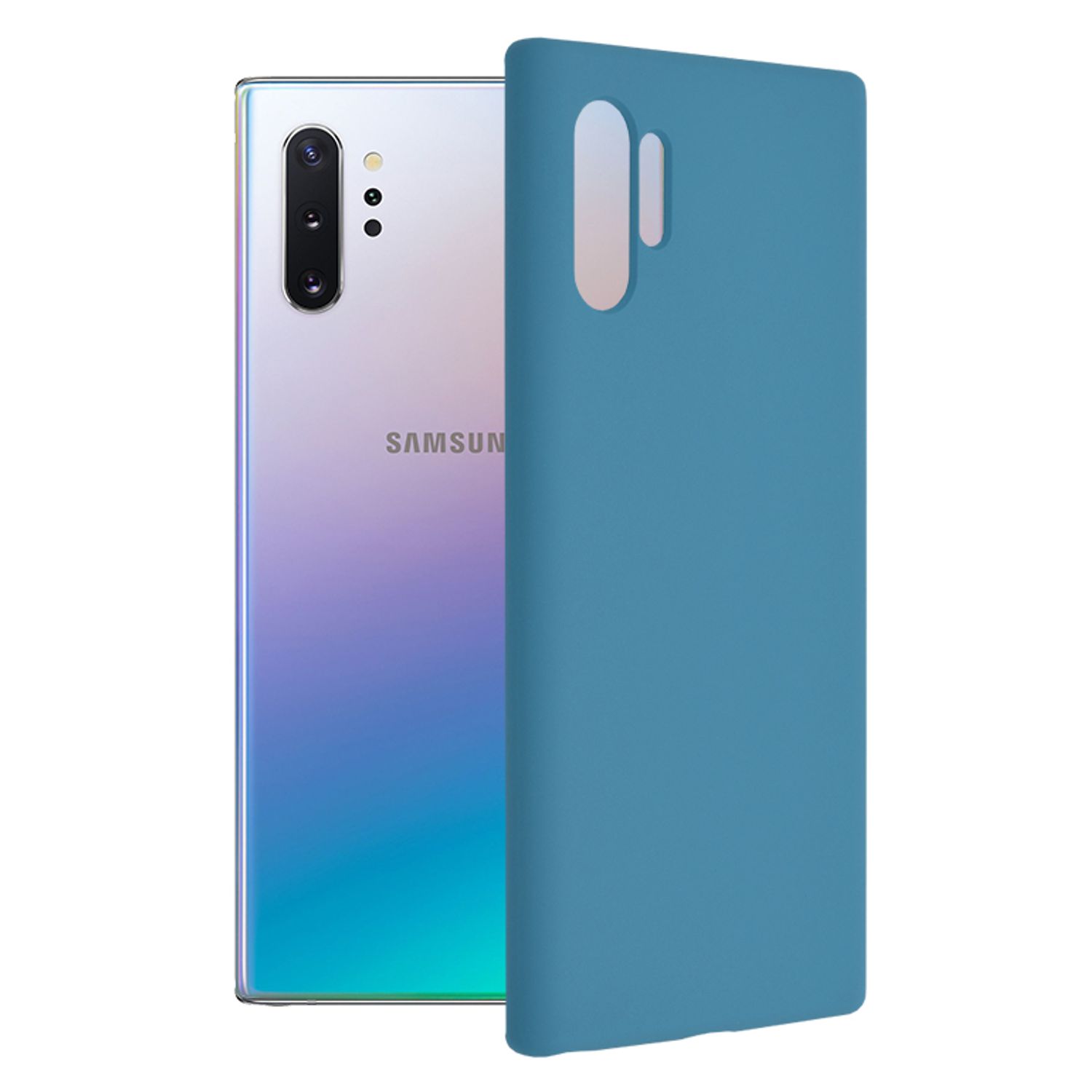 Husa premium Techsuit - Soft Edge Silicone - Samsung Galaxy Note 10 Plus - Denim Blue fotografia produsului