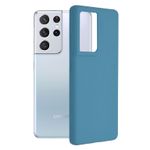 Husa premium Techsuit - Soft Edge Silicone - Samsung Galaxy S21 Ultra - Denim Blue fotografia produsului