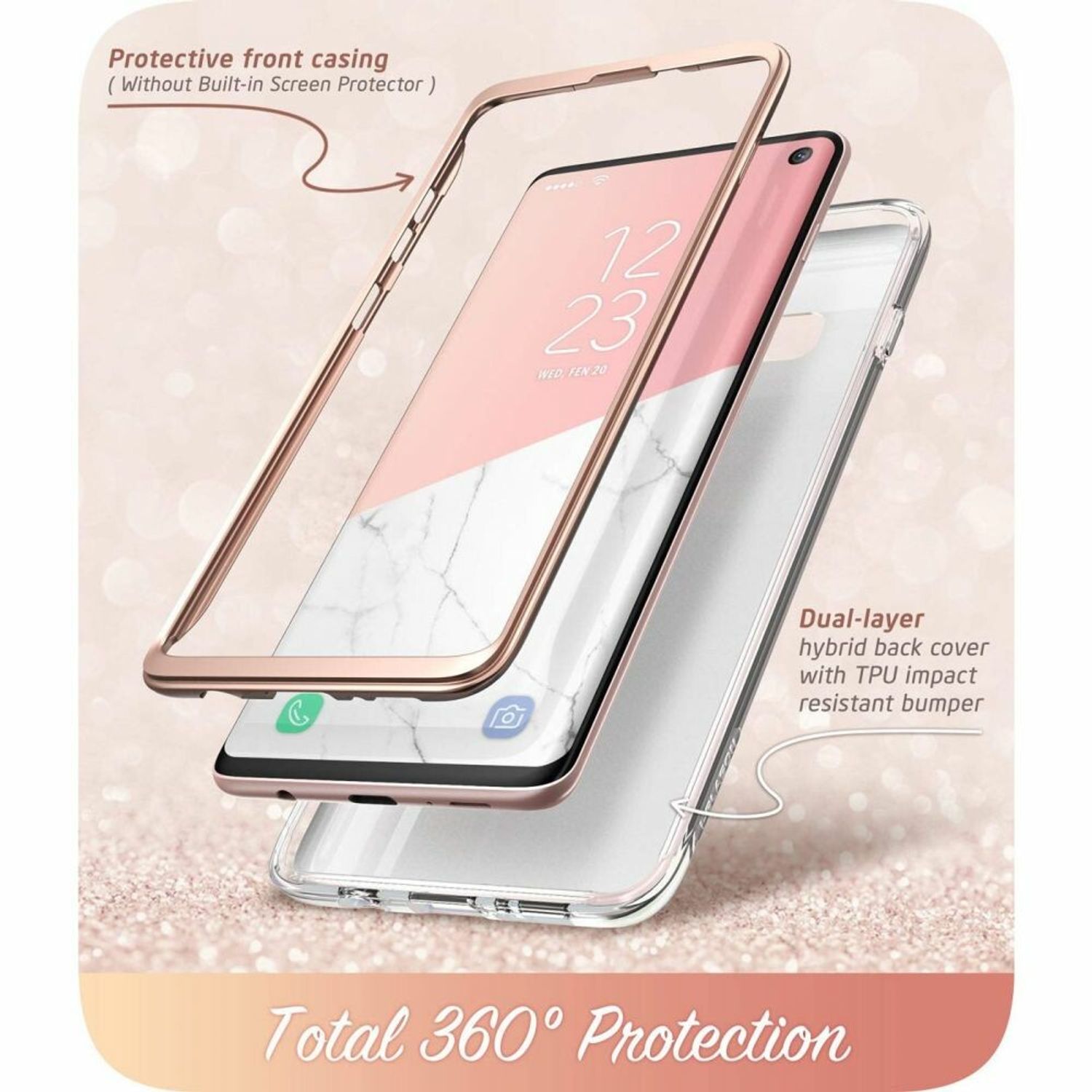 Husa premium i-Blason - Cosmo - Samsung Galaxy S10 - Marble fotografia produsului View 2 L