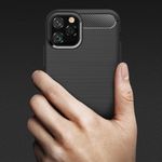 Husa Techsuit - Carbon Silicone - iPhone 12 / 12 Pro - Black fotografia produsului View 3 S