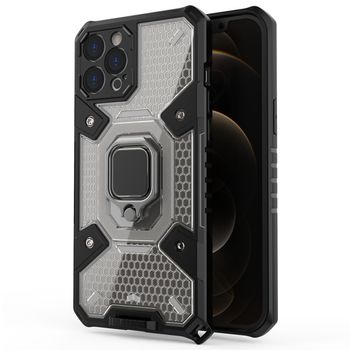 Husa techsuit - honeycomb armor - iphone 12 pro - negru