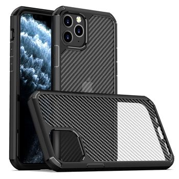 Husa premium techsuit - carbonfuse - iphone 11 pro - black