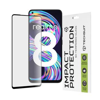 Folie sticla realme 8 / 8 pro,full cover, full glue glass, black