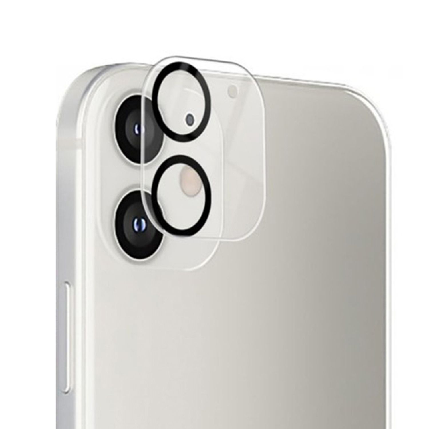 Folie camera LITO S+ pentru iPhone 12, Negru/Transparent fotografia produsului