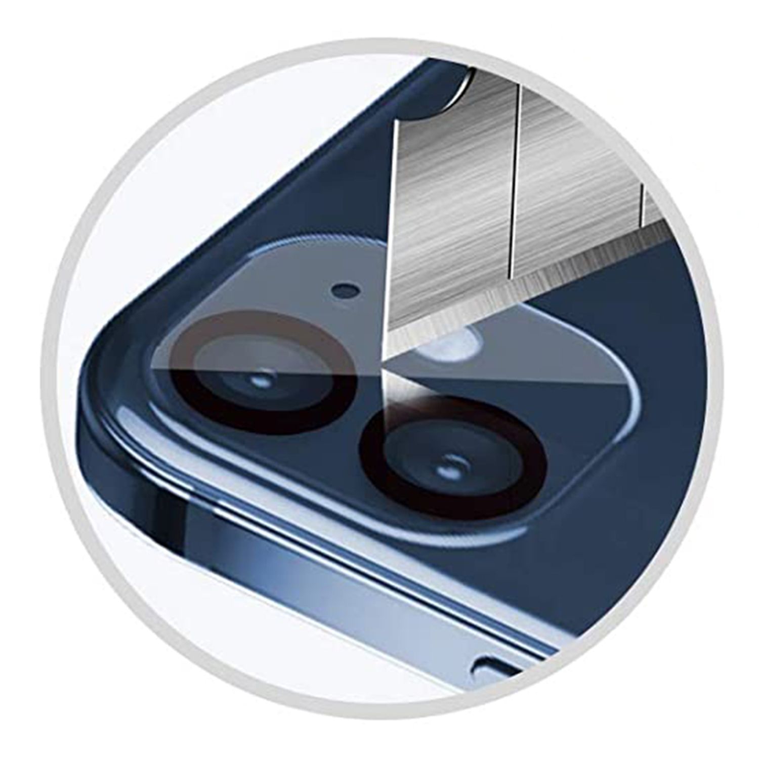 Folie camera LITO S+ pentru iPhone 12, Negru/Transparent fotografia produsului View 2 L
