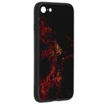 Husa cu spate din sticla Techsuit - Glaze Series - iPhone 7 - Red Nebula fotografia produsului View 2 S