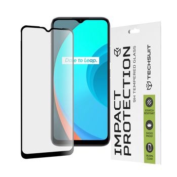 Folie sticla realme c11,full cover, full glue glass, black