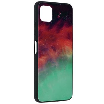 Husa cu spate din sticla techsuit - glaze series - samsung galaxy a22 5g - fiery ocean