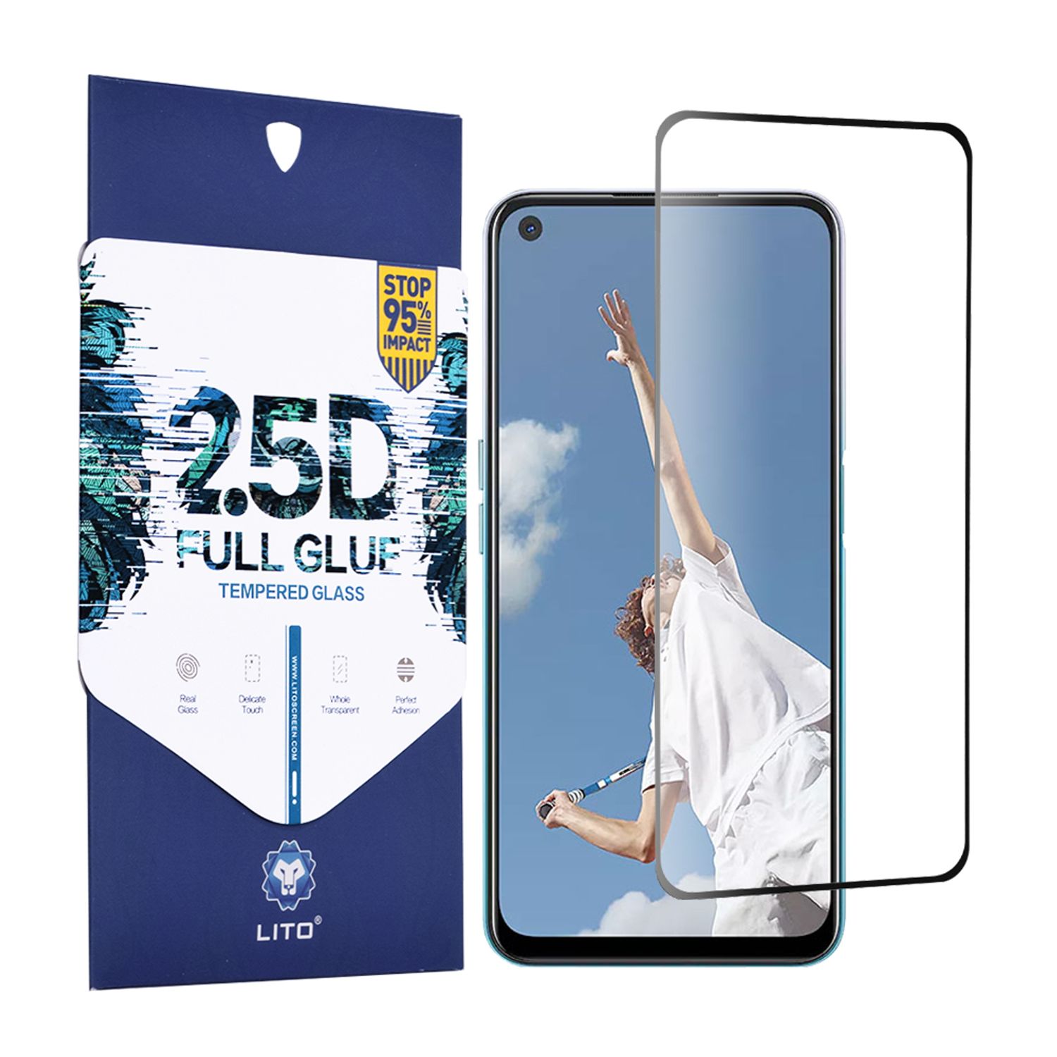 Folie protectie OPPO A52 / A72 / A92 - Black fotografia produsului