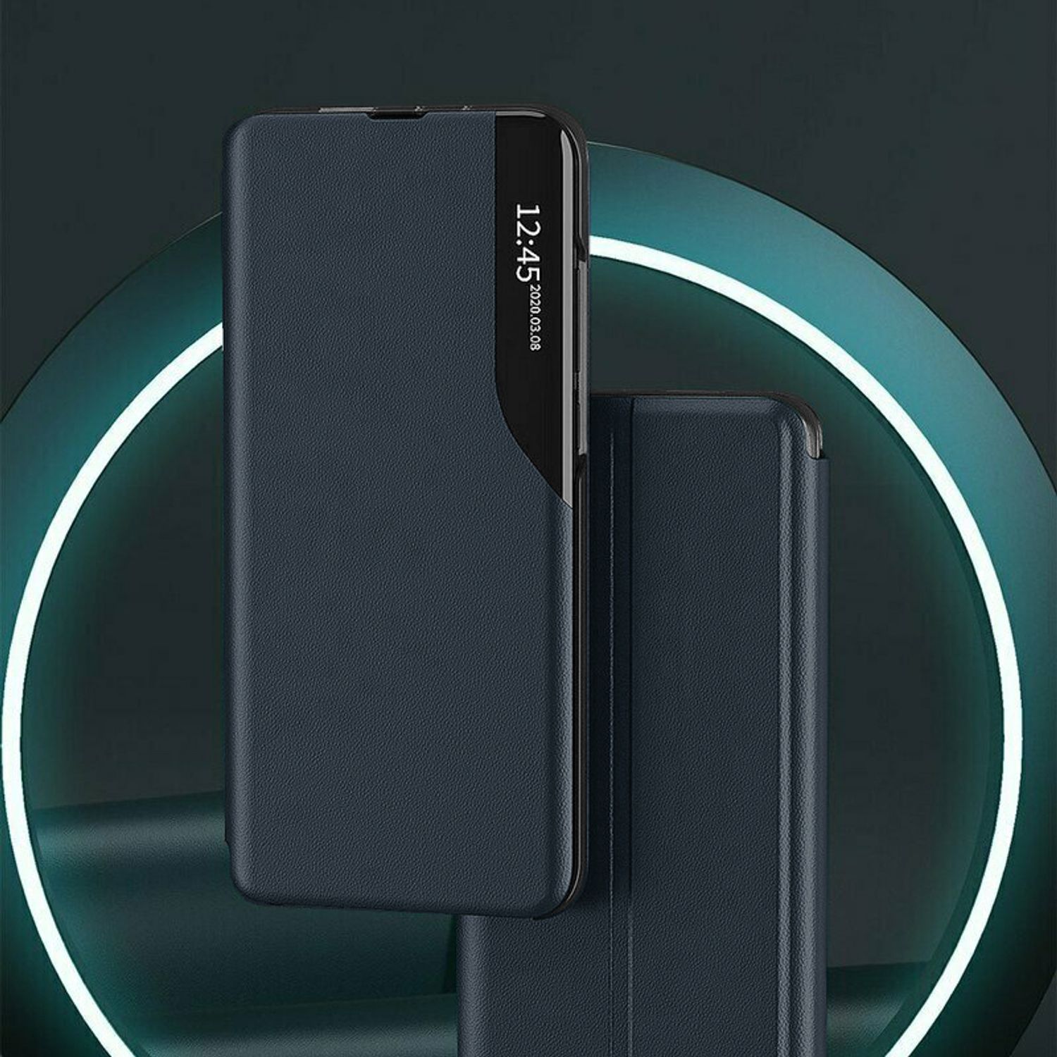 Husa tip carte Techsuit - eFold Series - Samsung Galaxy S22 Plus - Dark Blue fotografia produsului View 2 L