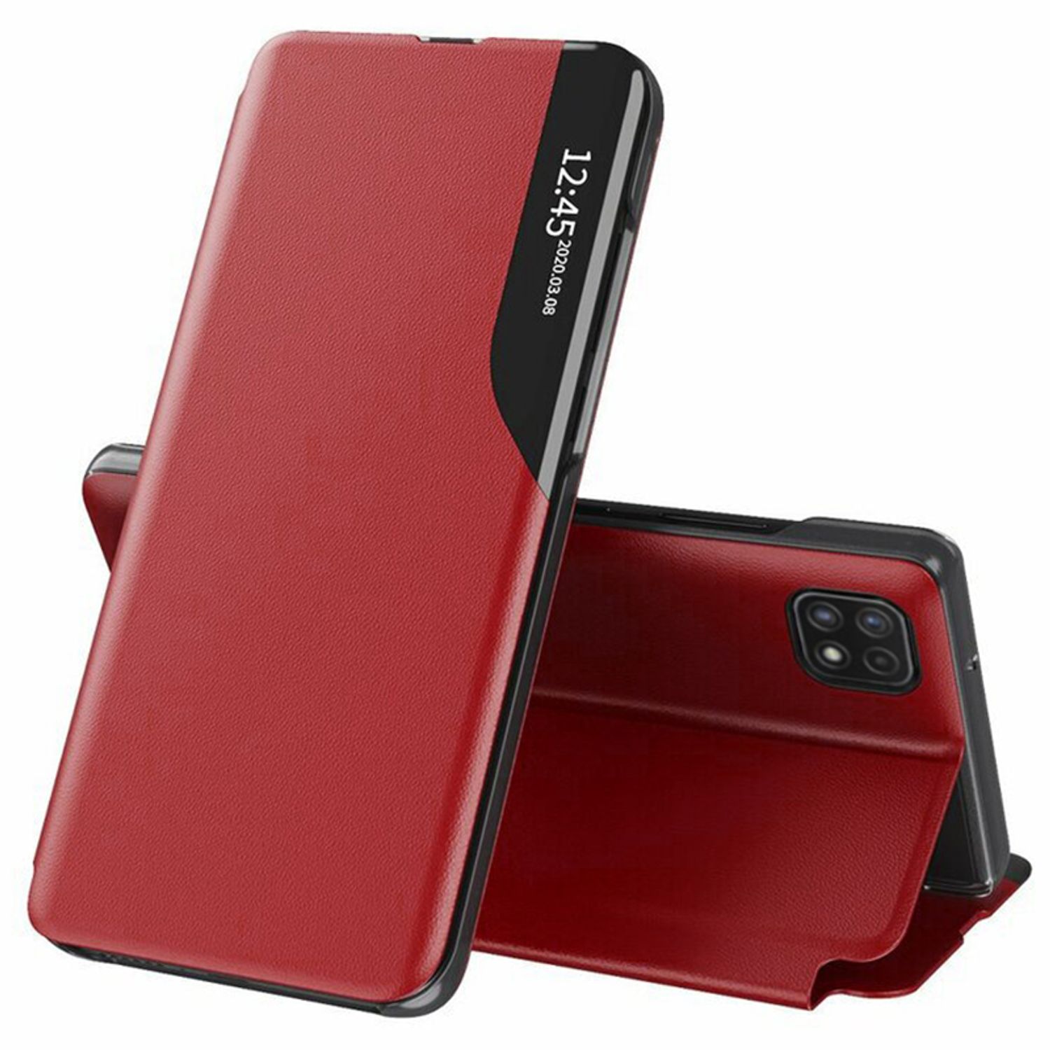 Husa tip carte Techsuit - eFold Series - Samsung Galaxy A22 5G - Red fotografia produsului