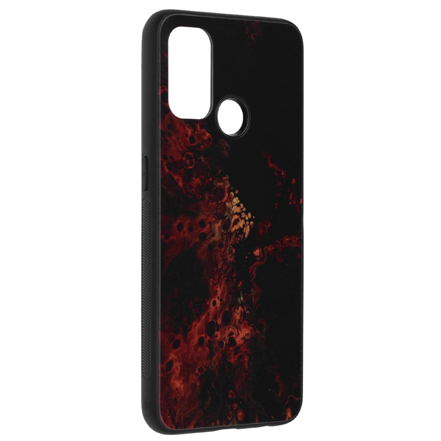Husa cu spate din sticla Techsuit - Glaze Series - OPPO A53 2020 - Red Nebula fotografia produsului