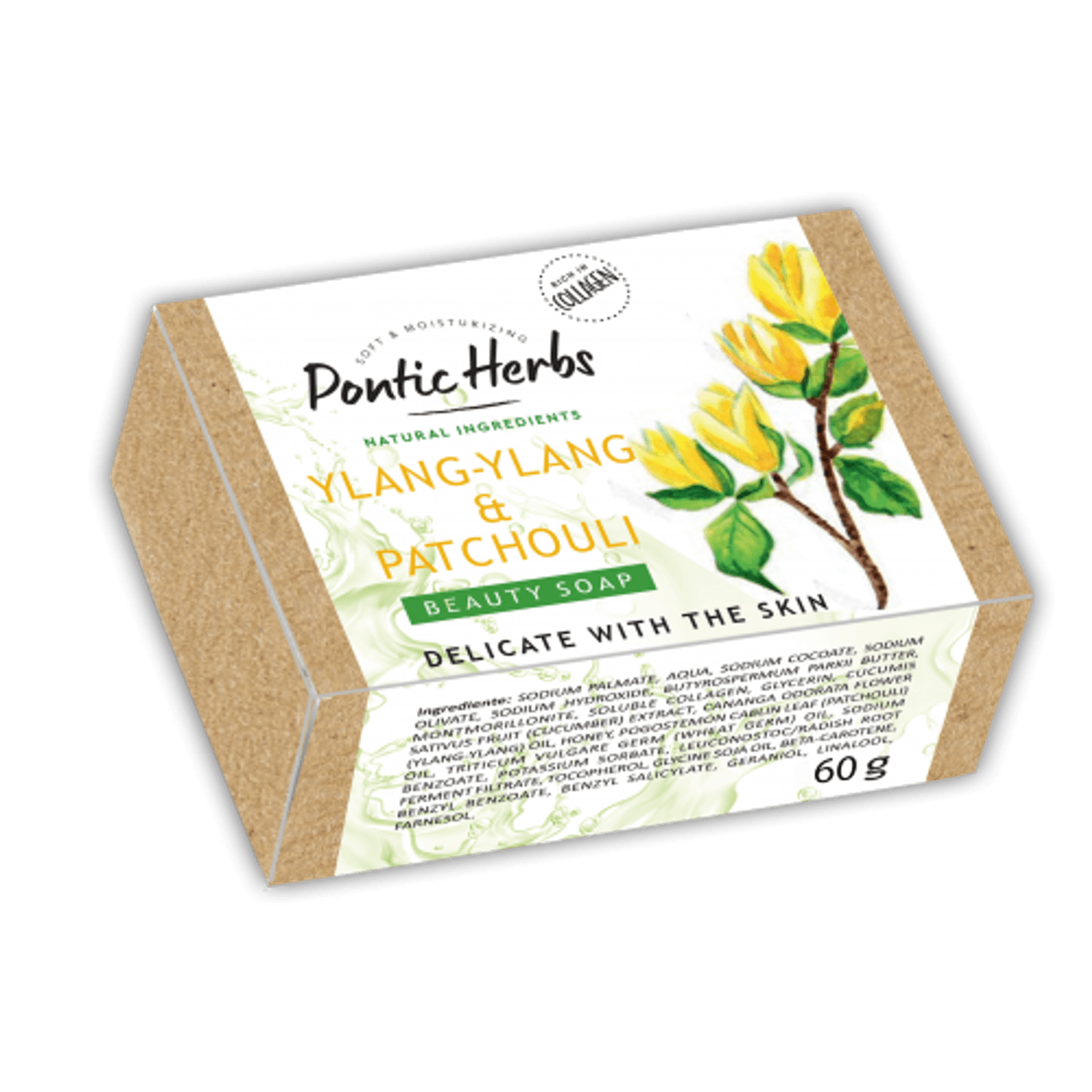 Pontic Herbs Sapun solid Ylang-Ylang & Patchouli, 60 grame fotografia produsului