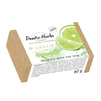 Pontic Herbs Sapun solid Green Lime, 60 grame elefant.ro imagine 2022