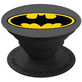Accesoriu popsockets pentru dispozitive mobile - popgrip - justice league: batman icon