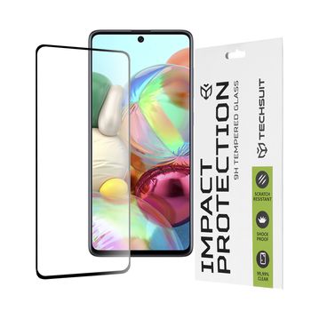 Folie sticla samsung galaxy a71 / m51 / note 10 lite,full cover, full glue glass, black