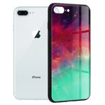 Husa cu spate din sticla Techsuit - Glaze Series - iPhone 7 Plus - Fiery Ocean fotografia produsului