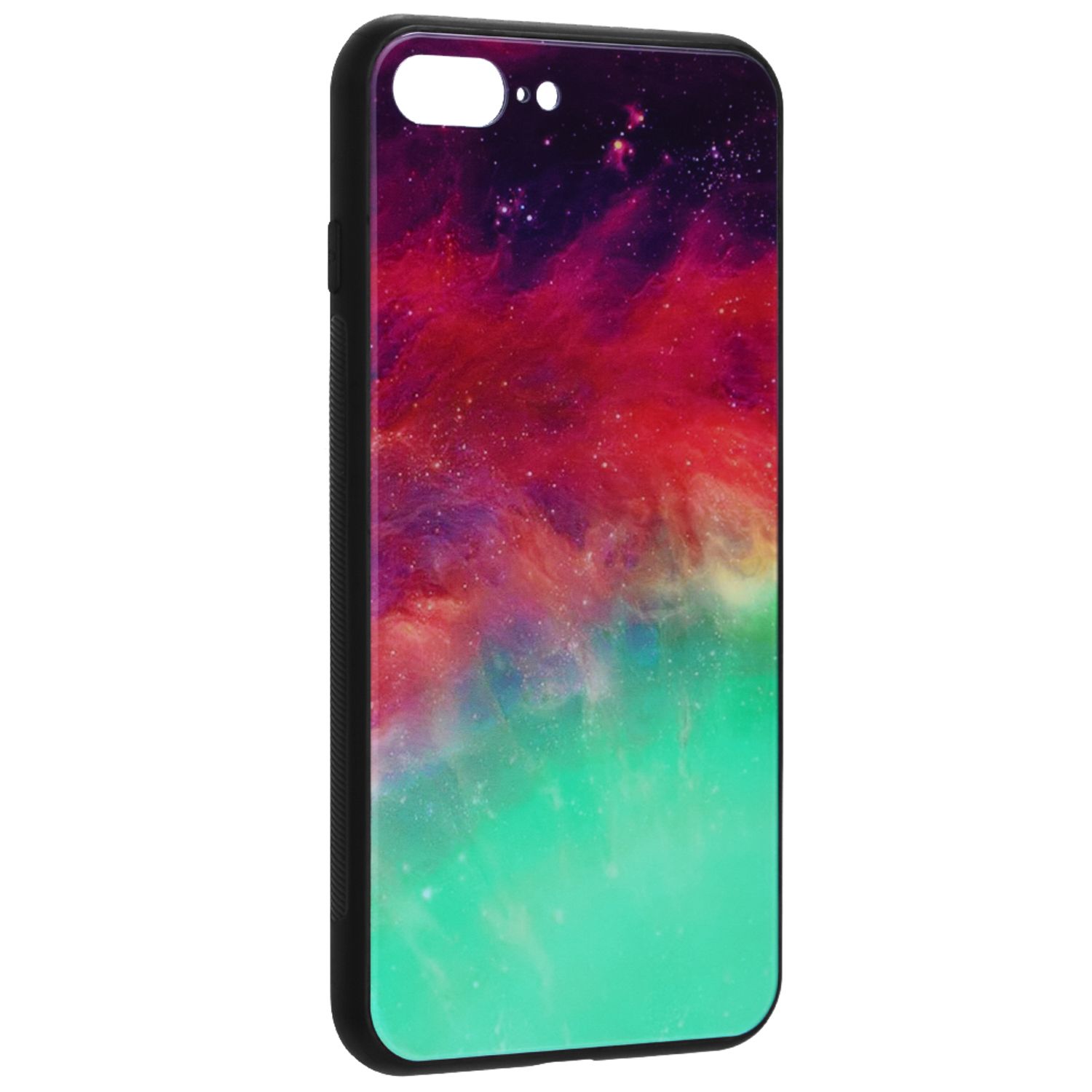 Husa cu spate din sticla Techsuit - Glaze Series - iPhone 7 Plus - Fiery Ocean fotografia produsului View 2 L