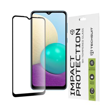 Folie sticla samsung galaxy a02,full cover, full glue glass, black