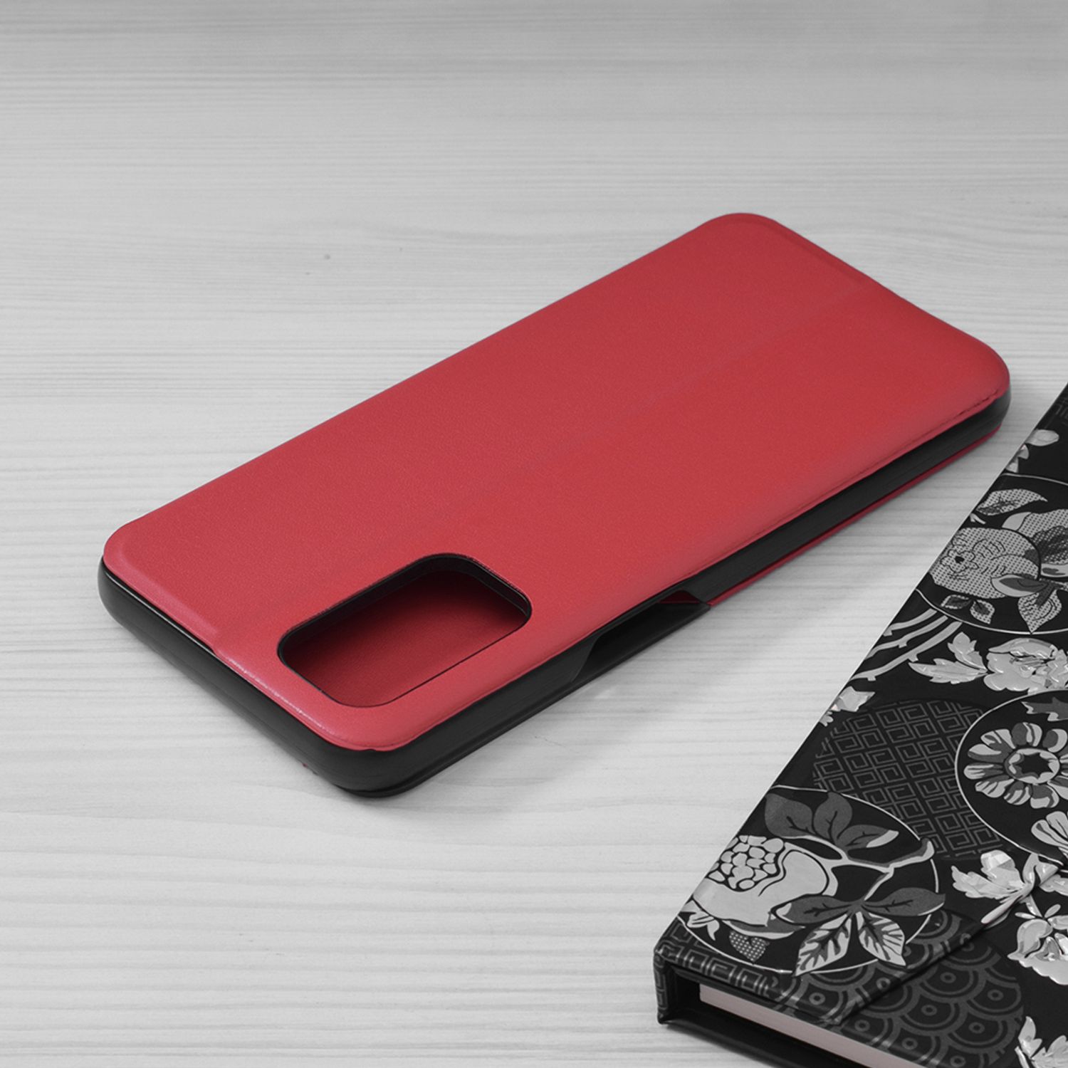 Husa tip carte Techsuit - eFold Series - Oneplus Nord N200 5G - Red fotografia produsului View 2 L