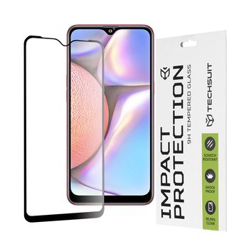 Folie sticla samsung galaxy a10s,full cover, full glue glass, black