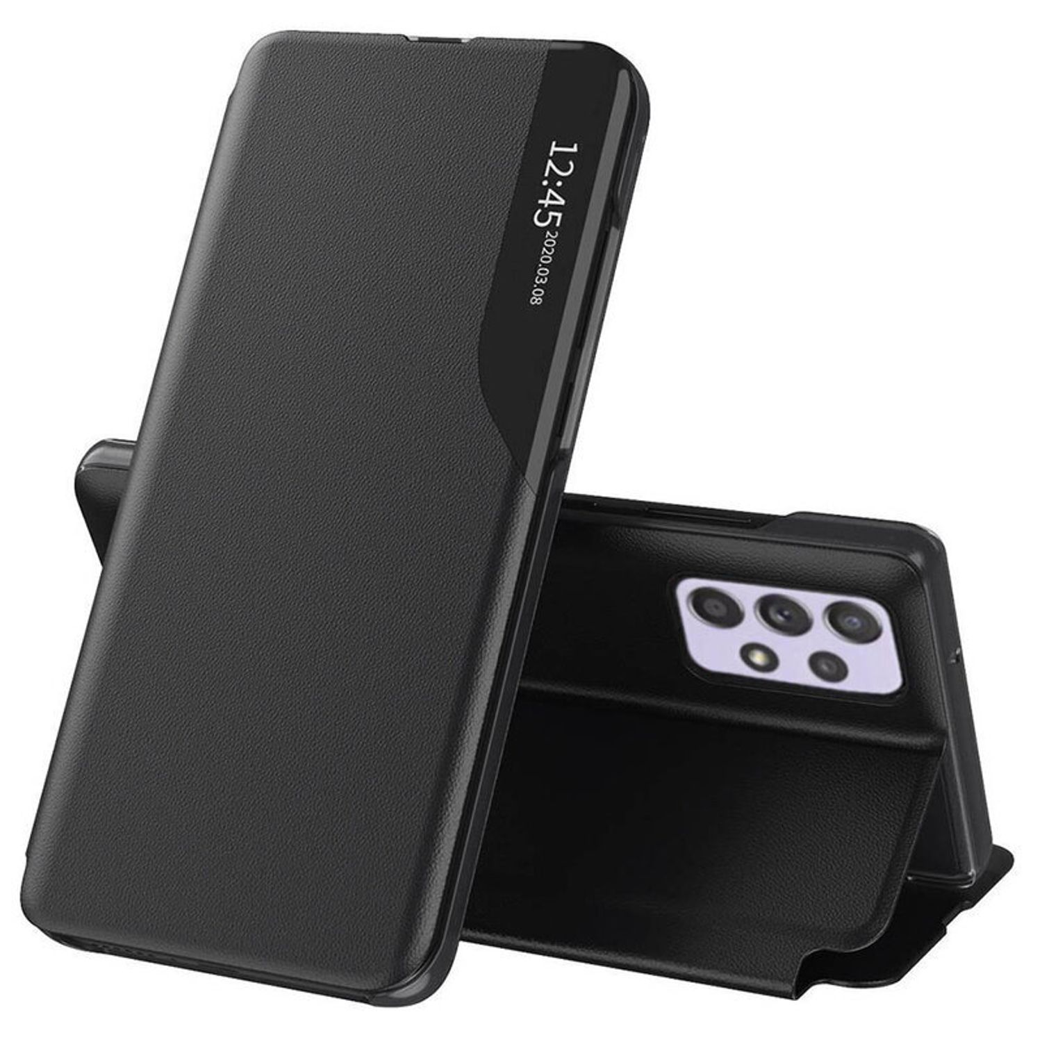 Husa tip carte Techsuit - eFold Series - Samsung Galaxy A32 4G - Black fotografia produsului
