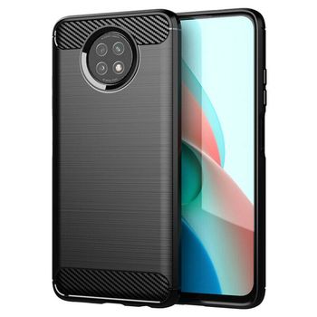 Husa techsuit - carbon silicone - xiaomi redmi note 9t - black