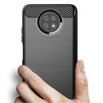 Husa Techsuit - Carbon Silicone - Xiaomi Redmi Note 9T - Black fotografia produsului View 3 S
