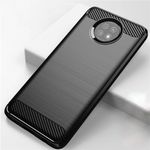 Husa Techsuit - Carbon Silicone - Xiaomi Redmi Note 9T - Black fotografia produsului View 2 S