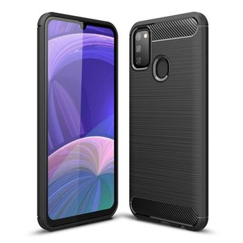 Husa techsuit - carbon silicone - samsung galaxy m30s - black