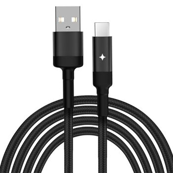 Cablu date yesido - usb to type-c, 2.4 a, 1.2 m - black, esak05931