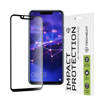 Folie sticla huawei mate 20 lite,full cover, full glue glass, black