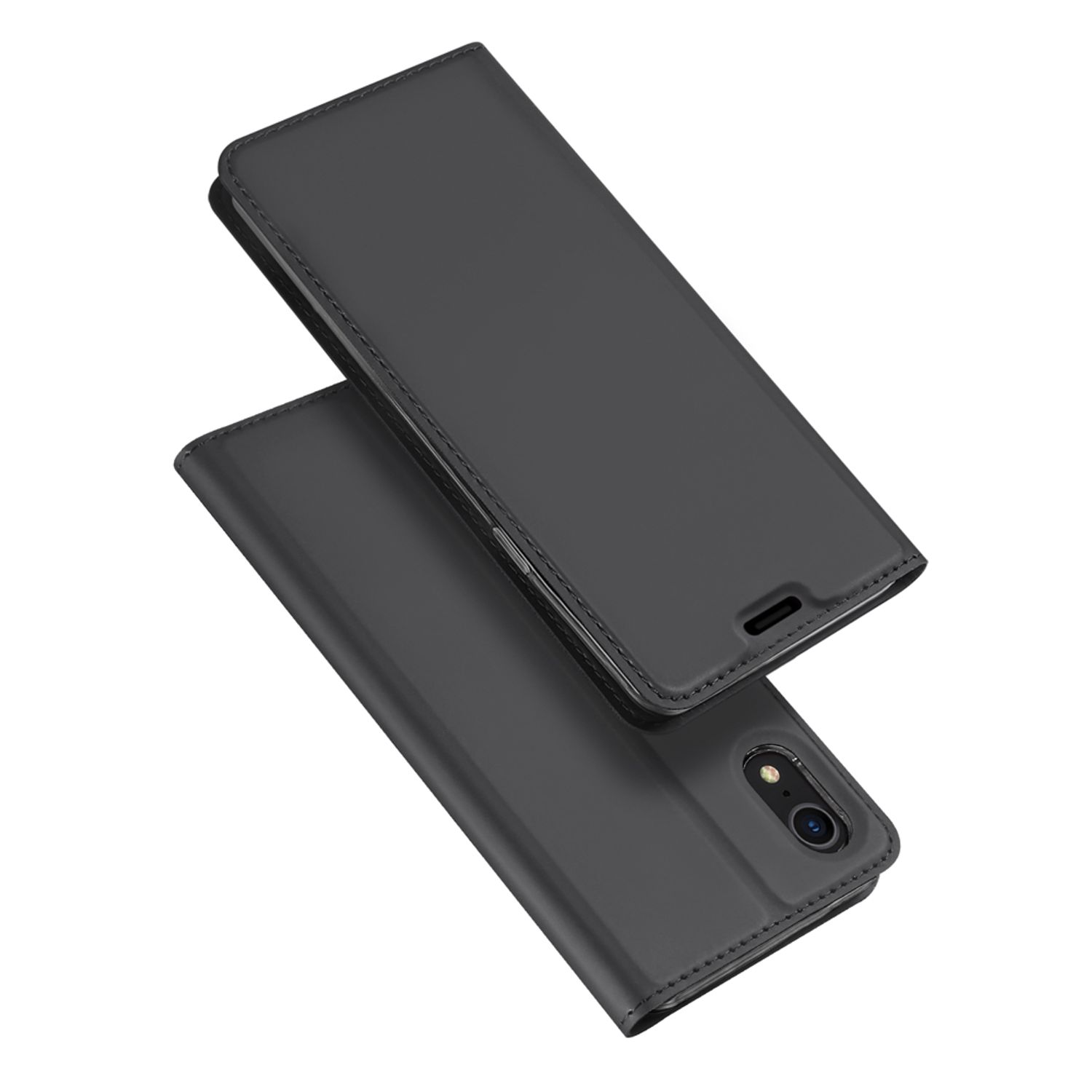 Husa tip carte Dux Ducis - Skin Pro - iPhone XR - Black fotografia produsului