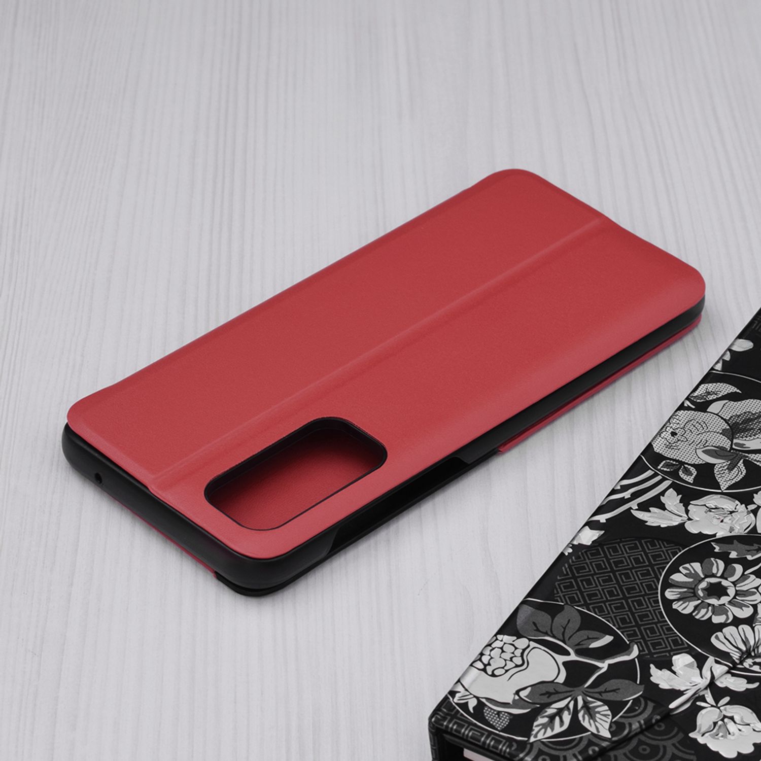 Husa tip carte Techsuit - eFold Series - Oneplus Nord 2 5G - Red fotografia produsului View 2 L