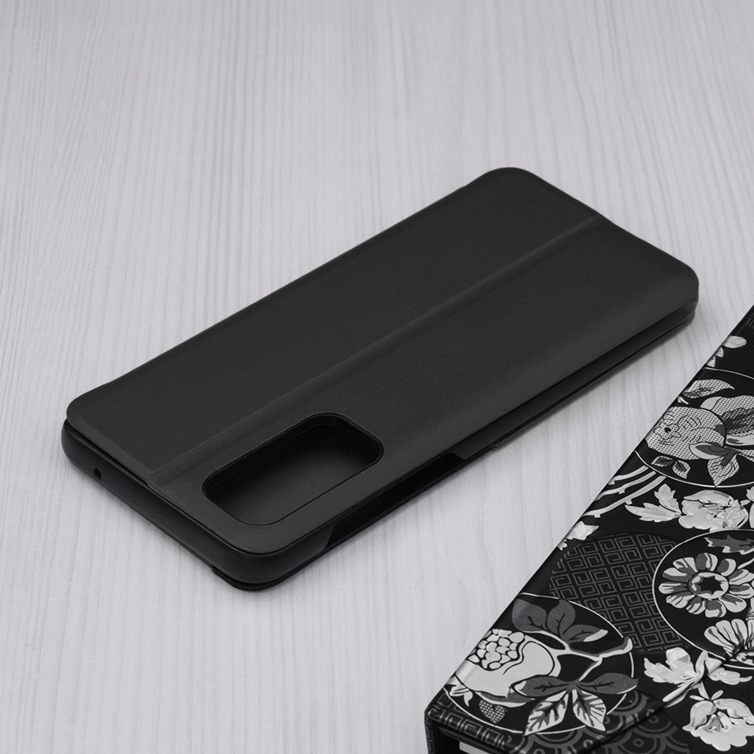 Husa tip carte Techsuit - eFold Series - Oneplus Nord 2 5G - Black fotografia produsului View 2 L