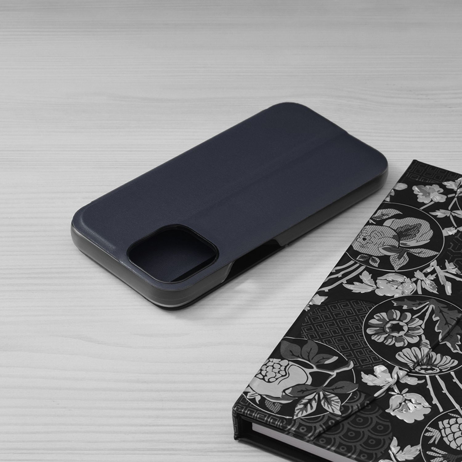 Husa tip carte Techsuit - eFold Series - iPhone 13 Mini - Dark Blue fotografia produsului View 2 L