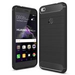 Husa Techsuit - Carbon Silicone - Huawei P9 Lite 2017, P8 Lite 2017 - Black fotografia produsului