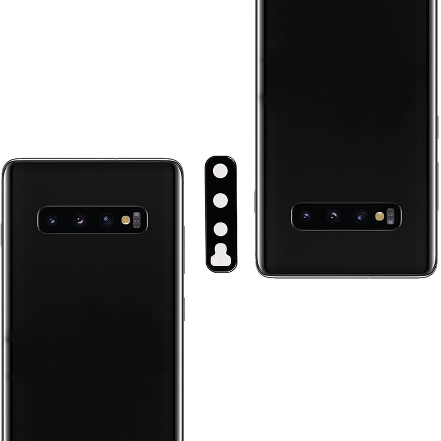 Folie camera Samsung Galaxy S10 Plus, Negru fotografia produsului View 2 L