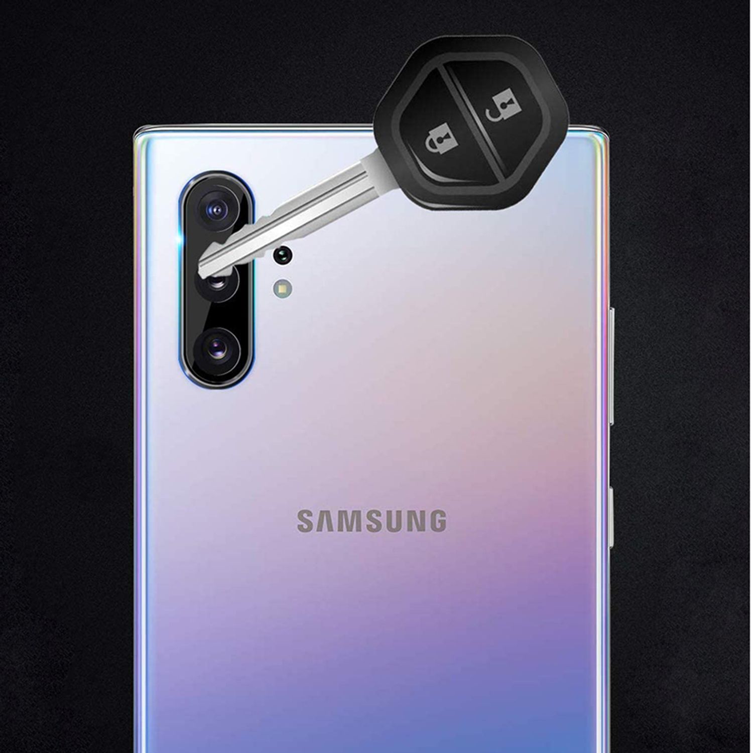Folie camera Samsung Galaxy Note 10 Plus, Negru fotografia produsului View 3 L