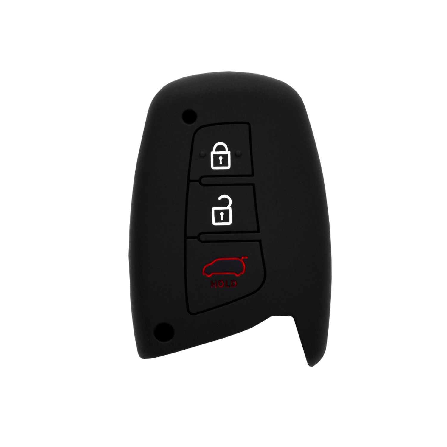 Husa din silicon pentru cheie auto Techsuit - Hyundai Santa Fe, ix45 (1007.06) fotografia produsului