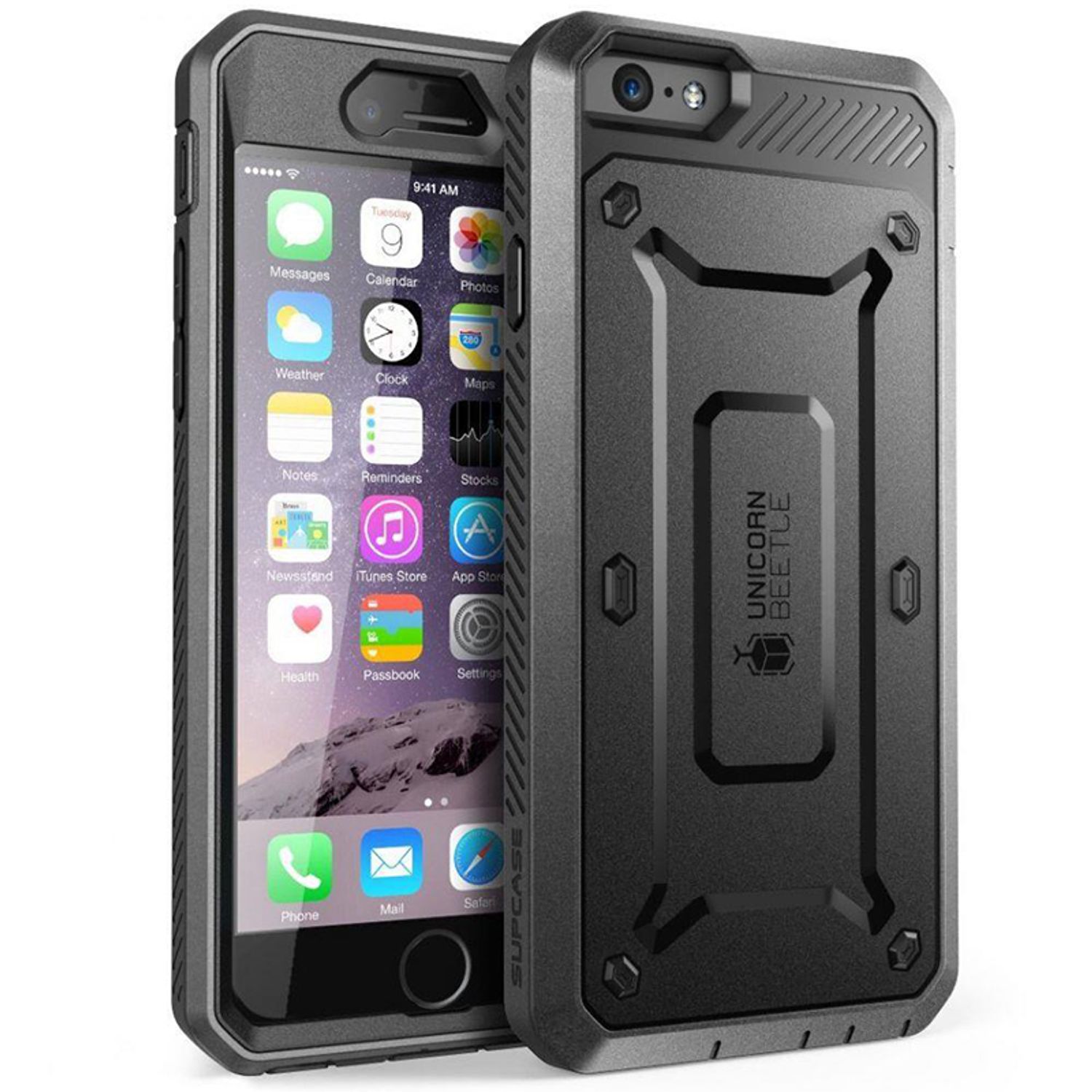Husa premium Supcase - Unicorn Beetle Pro - iPhone 6 Plus / 6s Plus  - Black fotografia produsului
