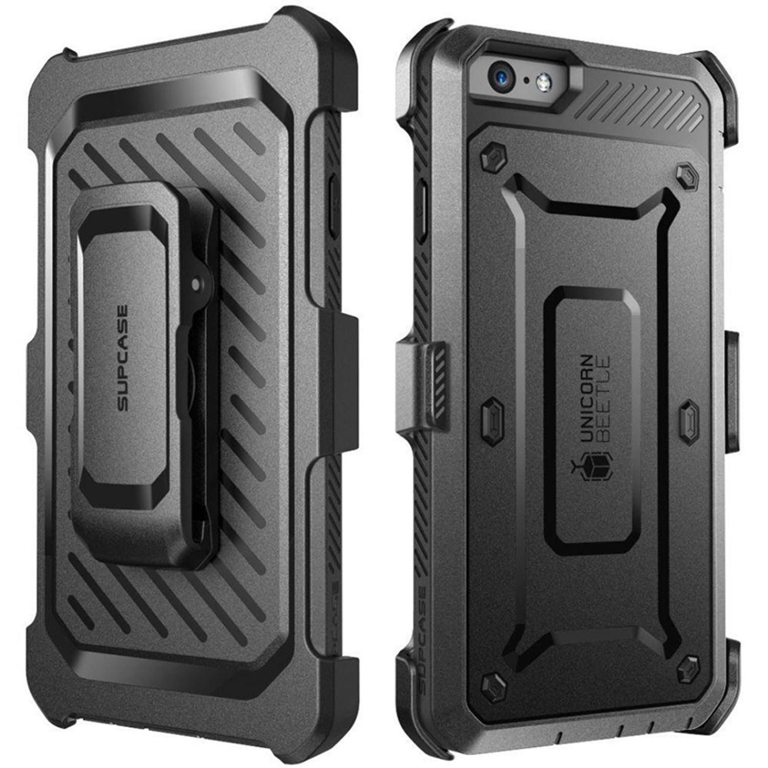 Husa premium Supcase - Unicorn Beetle Pro - iPhone 6 Plus / 6s Plus  - Black fotografia produsului View 2 L