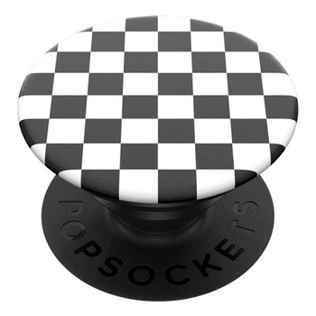 Accesoriu popsockets pentru dispozitive mobile - popgrip - checker black