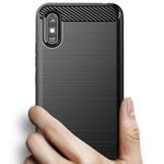 Husa Techsuit - Carbon Silicone - Xiaomi Redmi 9A - Black fotografia produsului View 3 S