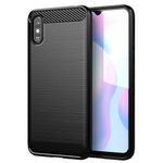 Husa Techsuit - Carbon Silicone - Xiaomi Redmi 9A - Black fotografia produsului