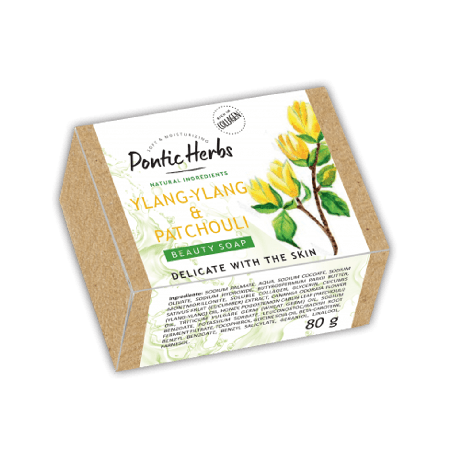 Pontic Herbs Sapun solid Ylang-Ylang & Patchouli, 80 grame fotografia produsului
