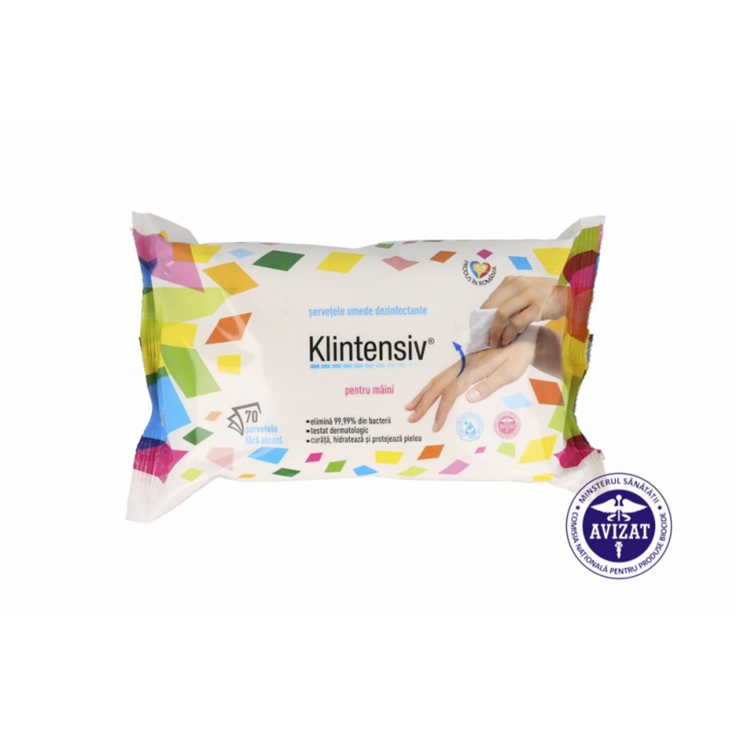 Klintensiv - Servetele umede dezinfectante pentru maini fotografia produsului View 2 L